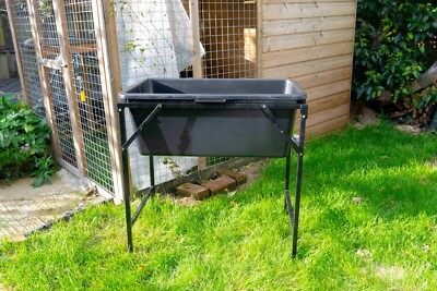 Strong Metal Outdoor Pet Bath Stand Dog Wash Table, Quick Empty Drain 90L  Bath 5056596103194 UK