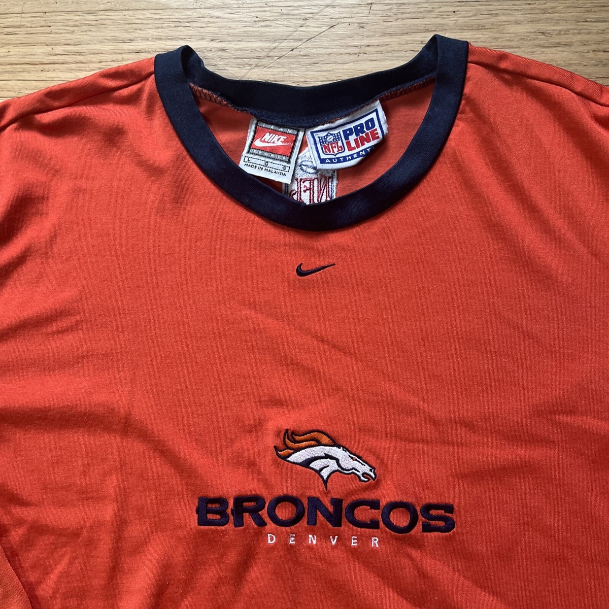VTG Denver Broncos Team Nike Men's N Swoosh Pullover L/S SZ