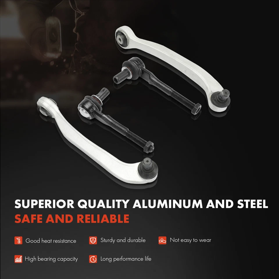 12pcs Control Arm Ball Joint Tie Rod Sway Bar Kit for Audi A8 Quattro S6 04-10 - Image 4 of 4