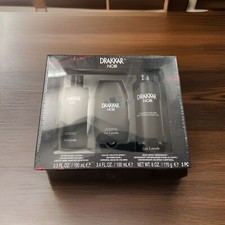 Guy Laroche Drakkar Noir 3 PC Gift Set.100ML Eau De Toilette, Body Spray, Lotion