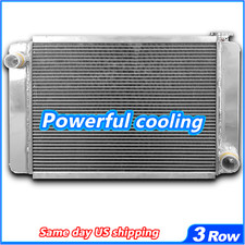 209657 Universal Aluminum Cooling Radiator Fit GM Chevy Low Profile 26" x 16"
