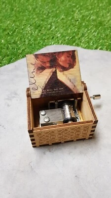 Boîte à musique en bois Titanic Céline Dion My heart will go on -Personnalisable