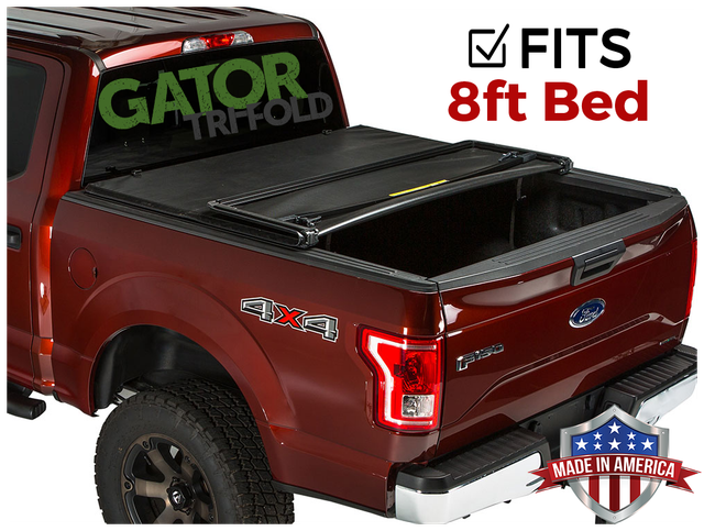 Gator Tri Fold Tonneau Truck Bed Cover Fit Ford F 150 2009 2014 8 Ft Bed 59303 For Sale Online Ebay