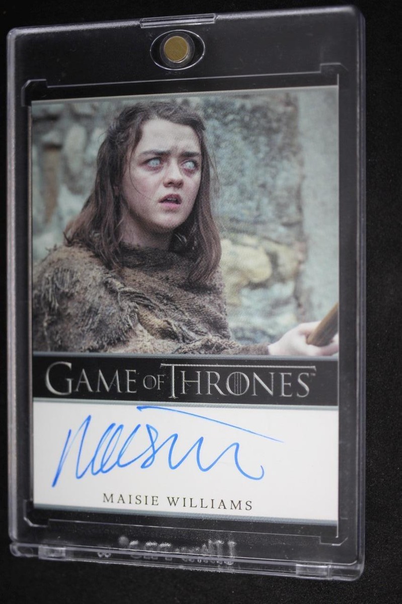 【GameofThrones】Maisie Williams 直筆サインカード RITTENHOUSE Game of Thrones Season 7 Maisie Williams Arya Stark