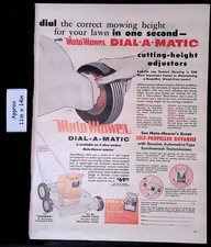 1956 Moto-Mower DIAL-A-MATIC Available on 4 Ultra-Modern Rotaries Print Ad 47707