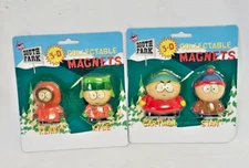 1998 South Park 3D Collectable Magnets Cartman, Stan, Kenny, and Kyle NIP