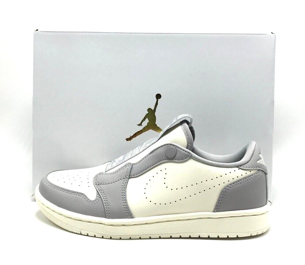 NEW* Women Air Jordan 1 Low Slip On Grey/Ivory (AV3918 005
