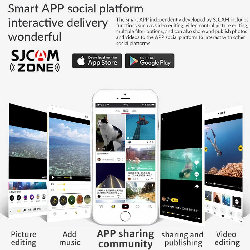 SJCAM A30 WiFi 16X ZOOM 1080P Police Body Camera Action Sports Law Enforcement - Image 2 of 4