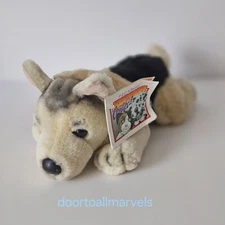 VTG F.A.O. Schwarz Plush German Shepperd Puppy Dog 12" SOFT NWT