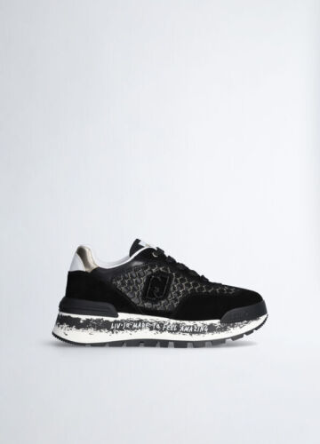 Sneakers Liu Jo Mujer Zapatos Plataforma Amazing 23 PX303S1189 Negro Purpurina - Imagen 1 de 6