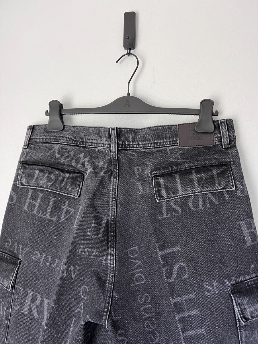 Martine Rose x Supreme Denim Cargo Pants - Size 34 - Washed
