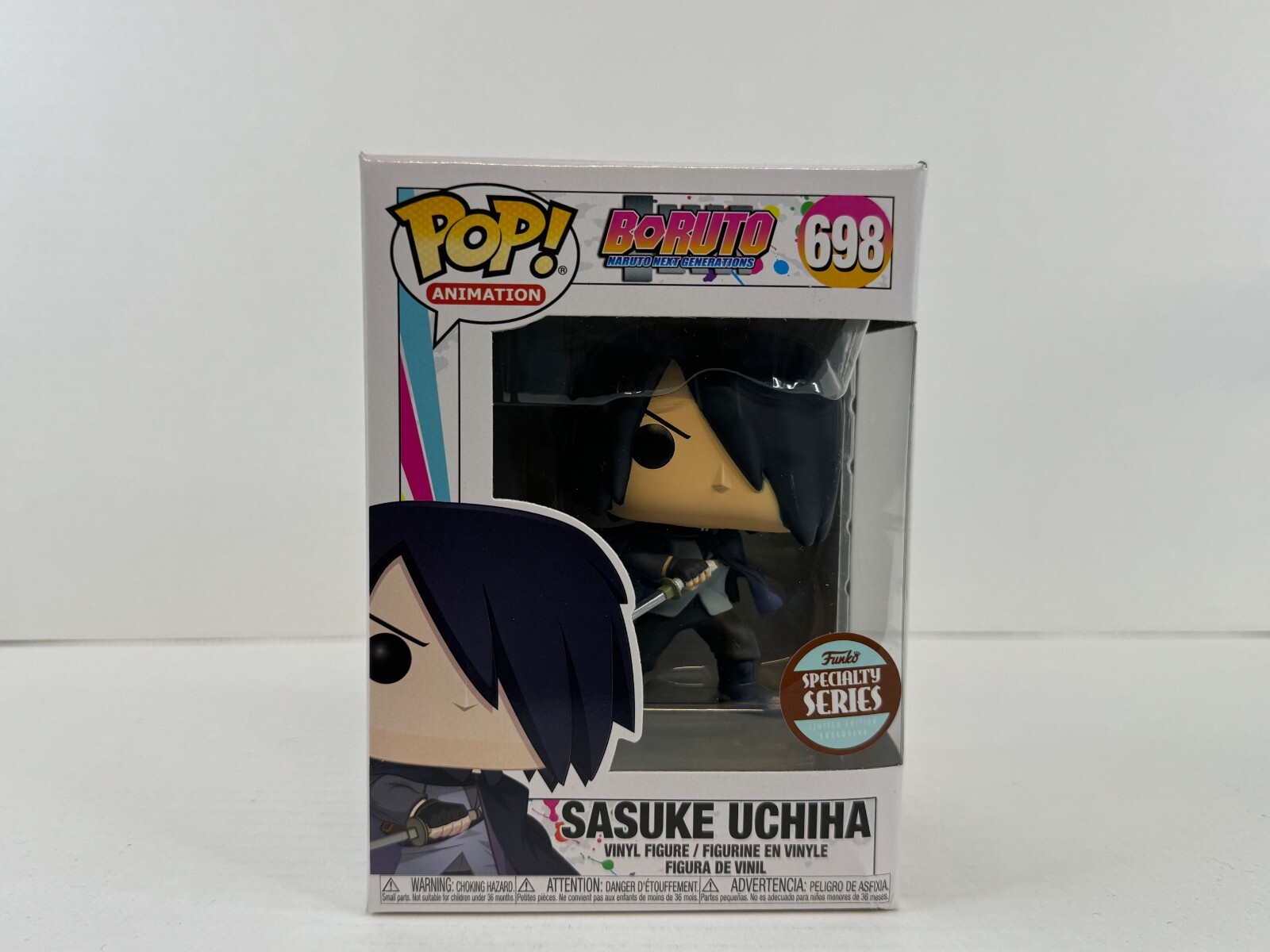 Vinilo Funko Pop - Animación - Boruto - Sasuke Uchiha - #698 Dañado