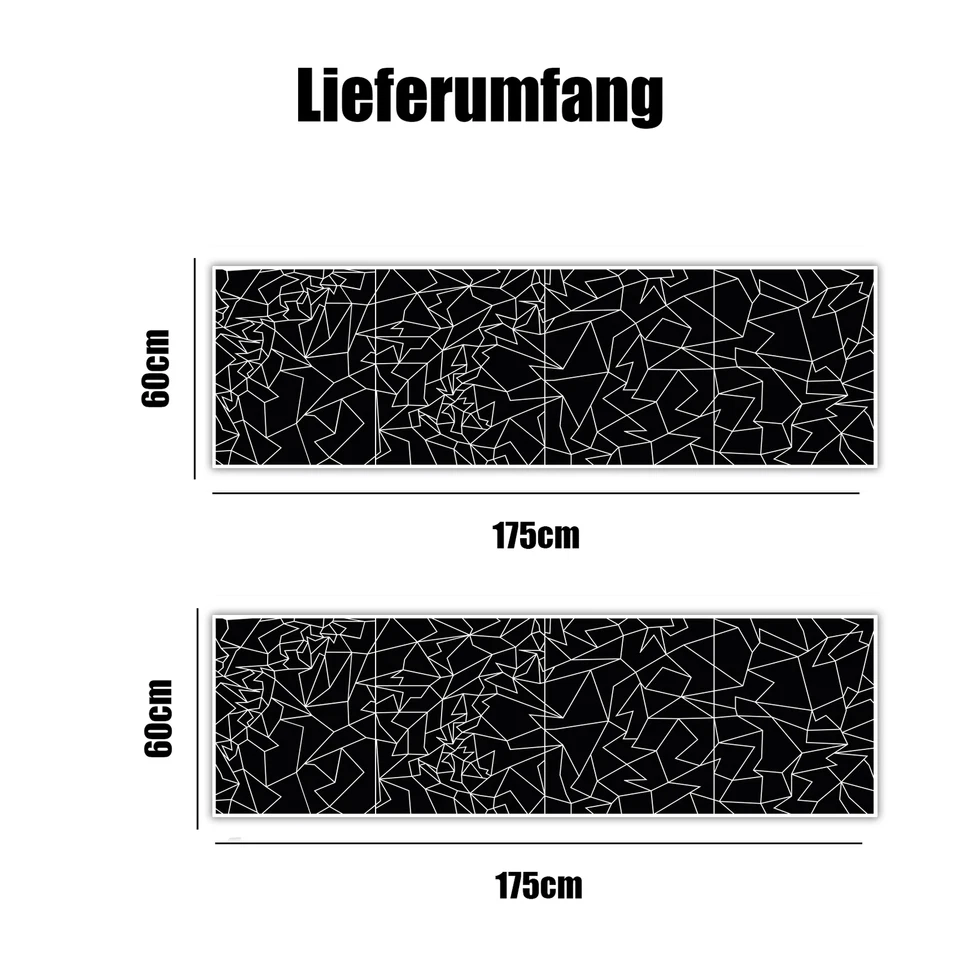 2er Set Auto Aufkleber Mosaik Broken Glass 175x60cm Farbwahl Scherben KX074 - Bild 4 von 4
