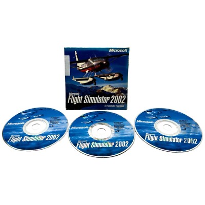 Flight Simulator 2002 PC USK 6 realistische Flugsimulation OVP gebraucht Top