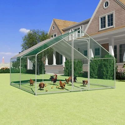 WALNEST Large Walk in Chicken Coop Backyard Hen House Outdoor Farm Ranch Poultry Cage