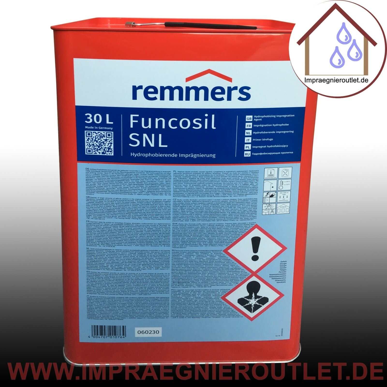 Remmers Funcosil SNL Fassade Hydrophobiermittel - 30 L - mehr als 100 verkauft