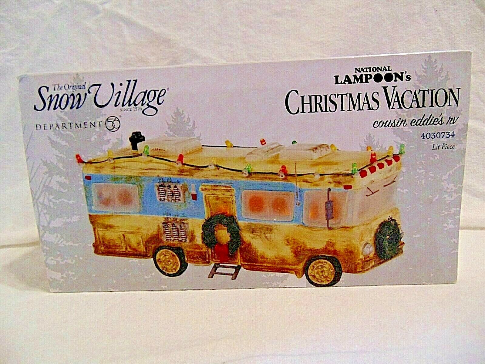 NEW Dept 56 Christmas Vacation Cousin Eddie's RV Trailer Lit 4030734