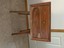 brown modern farmhouse two drawer nightstand