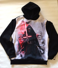 BNWT Star Wars Men's Pull Over Hoodie Sz M new Black Kylo Ren  Stormtrooper
