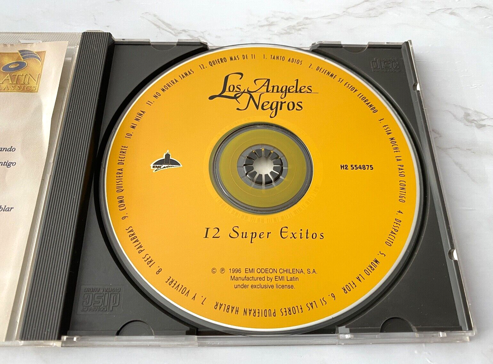 Los Angeles Negros 12 Super Exitos CD ORIGINAL 1996 EMI Latin H2554875 ...