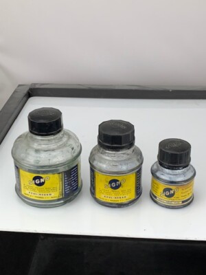 Signo Azul Negro 3 Ink Bottles 1 oz, 2 oz  4 oz Made in Spain (e383)