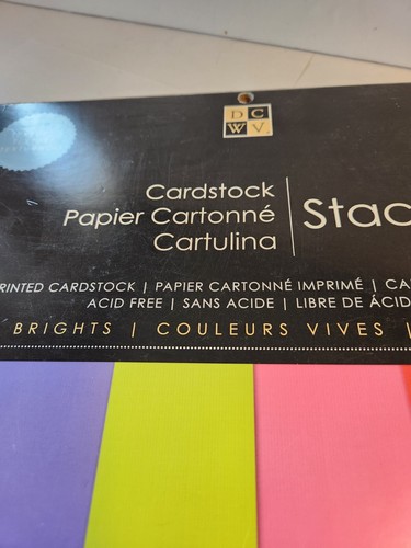 DCWV Cardstock Stack Brights Textured 12 X 12 Pre-owned 12 Sheets Missing - Picture 3 of 10