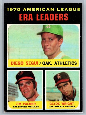 1971 Topps - League Leaders #67 Jim Palmer, Clyde Wright, Diego Segui