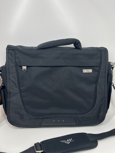 High Sierra Black Laptop Bag Briefcase Shoulder Strap Hand Carry Padded - Picture 2 of 15
