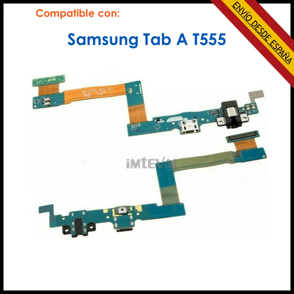 CABLE FLEX DE CARGA PARA SAMSUNG GALAXY TAB A 9.7" T550 T555 AUDIO CONECTOR USB