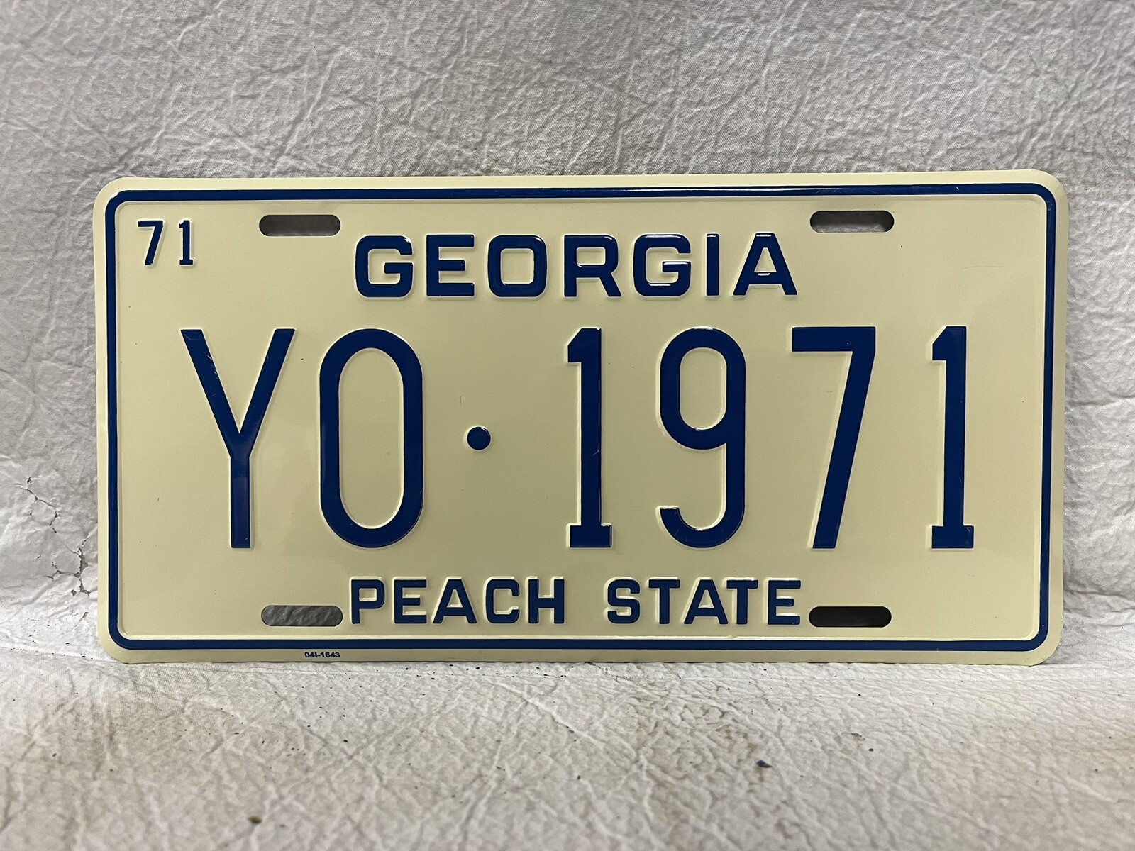 1971 Georgia Booster License Plate ~ REPLICA