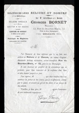 ORLEANS (45) RELIURE & DORURE de luxe "COUTE-MIGEON & BOURREE / Georges BORNET"