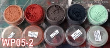 WPS05-2 DAVE'S WEATHERING POWDERS ALL NATURAL EARTH PIGMENT 5 COLOR SET 2