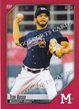 2022 Mississippi Braves Troy Bacon RC Rookie Atlanta