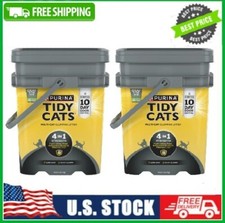 2 PACK Purina Tidy Cats Multi-Cat Clumping Kitty Litter, 4-In-1 Strength, 35 lb