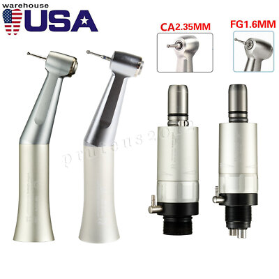 Dental Slow Speed Contra Angle Handpiece Fit 1.6/2.35mm Friction Grip Air Motor