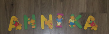 6 Holzbuchstaben Buchstabe A N N I K A Holzbuchstabe Bär Annika Kinderzimmer
