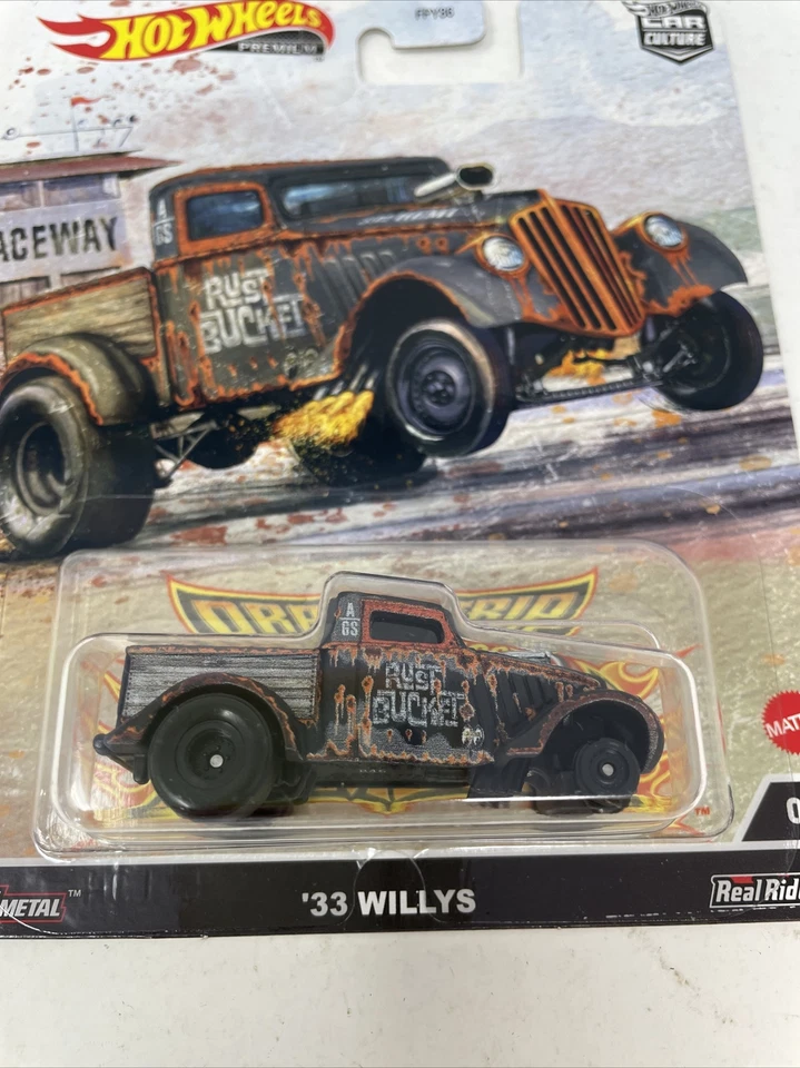 Hot Wheels 2023 Car Culture Premium '33 Willy's Chase 0/5 error falta rueda Foto 2 de 4