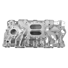 Polished Aluminum Intake Manifold For Small Block Chevy 305 327 350 383 55-86