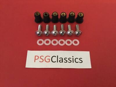 X6 Yamaha XJ900 Diversion Screen Screws Bolts Stainless Steel Fairing Visor Divi