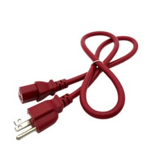 3ft Red Power Cable for AOC MONITOR 2330V Replacement AC Cable