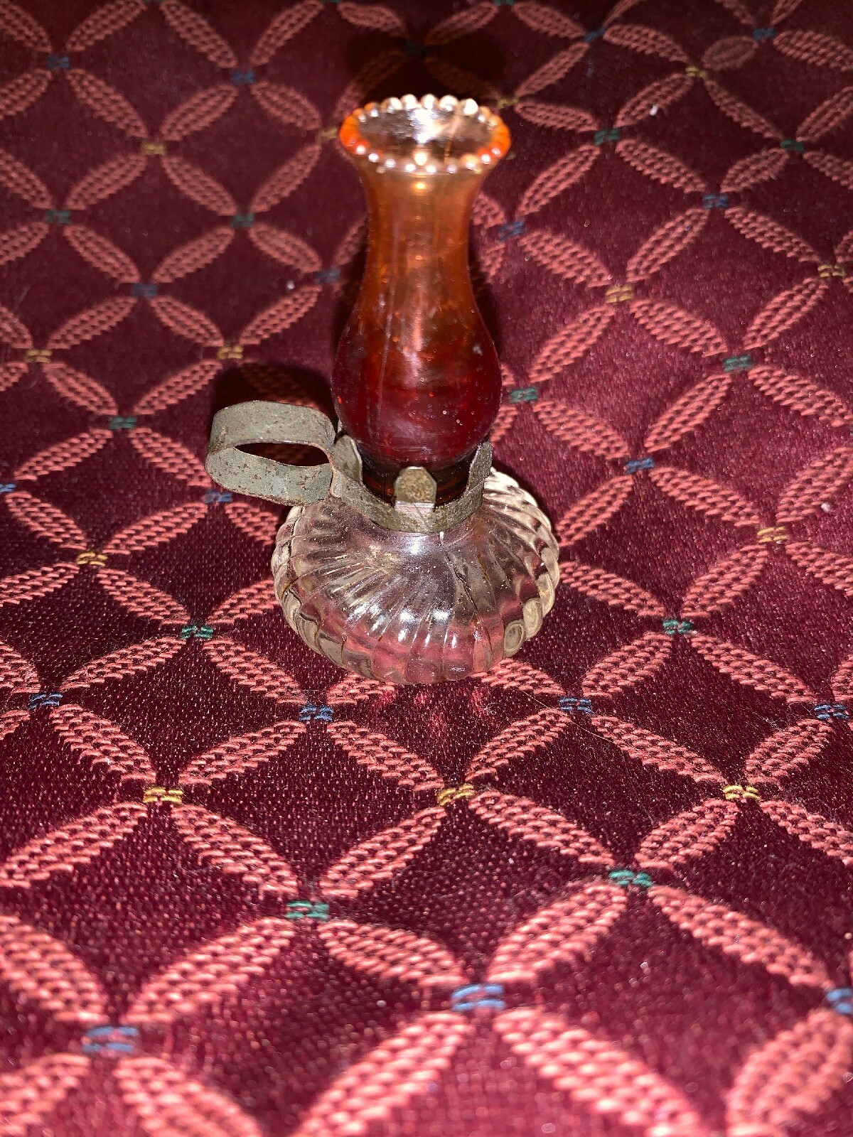 Vintage Miniature Oil Lamp Perfume Bottle from Lamplight Perfume by