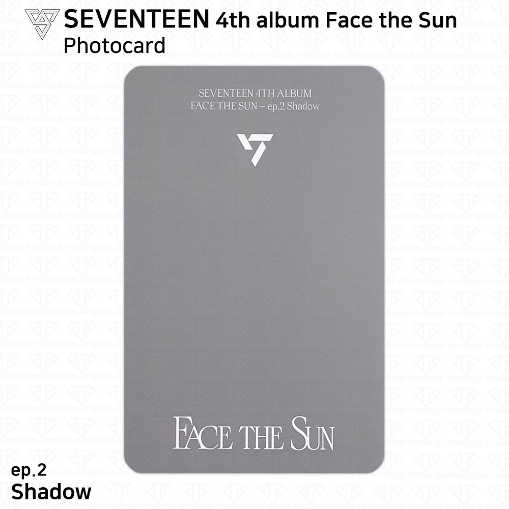 SEVENTEEN 4th Album Face the Sun Official Photocard ep.2 Shadow