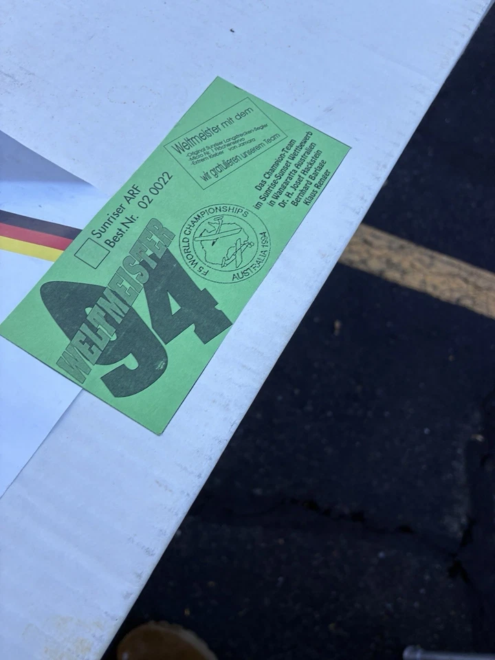 Nuevo en caja Jamara Sunriser ARF Motor Planeador Velero Balsa Modelo R/C Foto 3 de 4