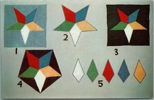 c1950s Masonic Advertising Postcard FRANKLIN INDUSTRIES "O.E.S. Ceremonial Rugs"