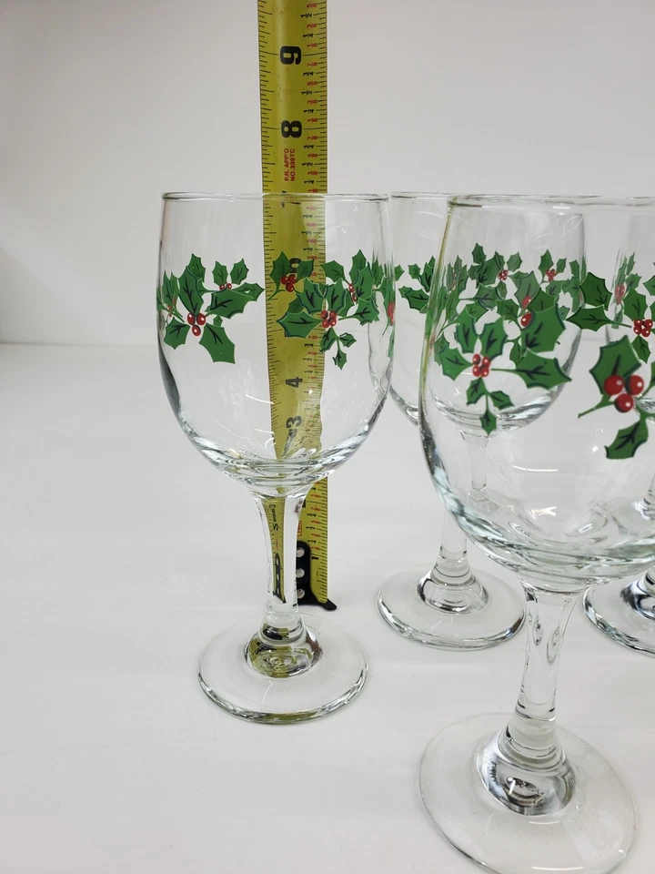 Набор из 6 прозрачных кубков/винных бокалов с дизайном Holly - Изображение 2 из 4