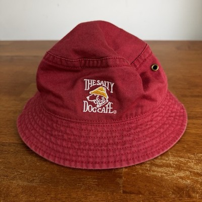 The salty dog Café bucket hat Adult Small/Medium Red Coral