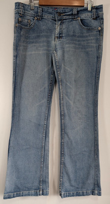 Nu Us Jeans Damen Gr. W36 Blau Denim Light Wash Straight Leg 5 Taschen