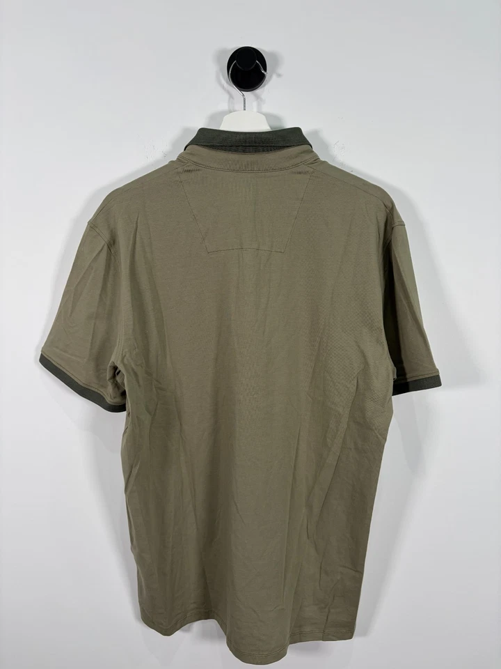 Camisa polo Kenneth Cole para hombre con tapeta de botones lisa talla L Foto 3 de 4