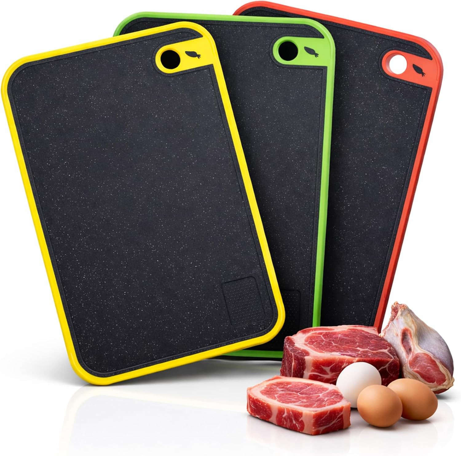 Tagliere Plastica Da Cucina Kesper - Tagliere In Plastica, Grigio, Medio Tagliere Per Carne E Verdure
