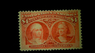 Francobolli Stati Uniti Colombian Expo Scott 244 quattro dollari MNH cv 7000 00